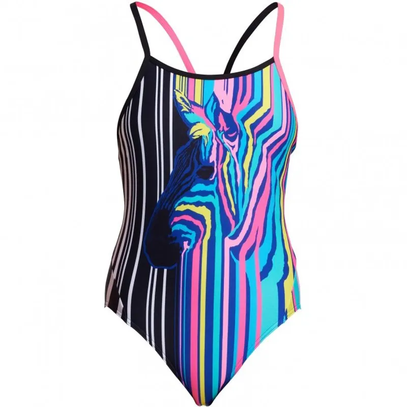 Funkita Girl's Diamond Back One Piece Swimsuit - Zorse Code-3